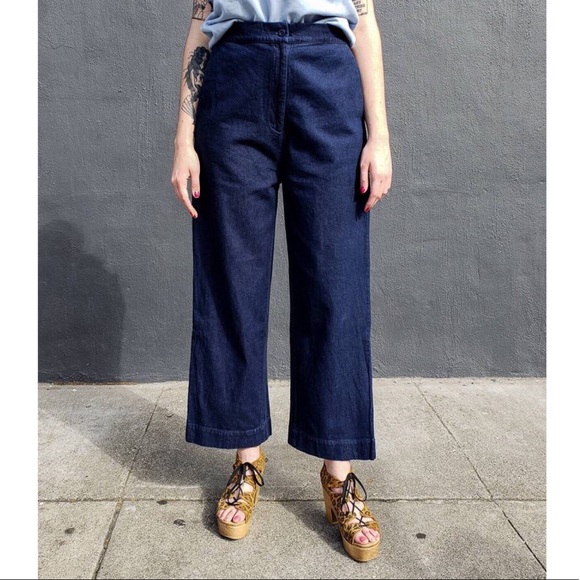 Ali Golden Denim - Wide Leg Denim Pants